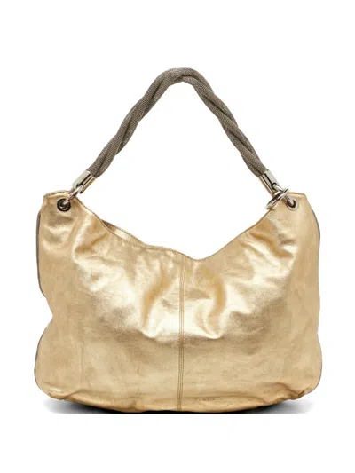 Pre-owned Furla Rope-chain Shoulder Bag In Gold