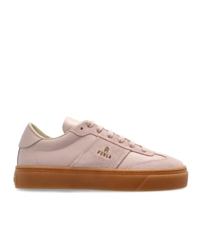 Furla Leather Trainers In Pink