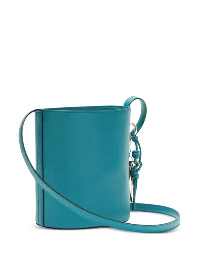 Furla Roxie Charm Leather Bucket Bag In Blue