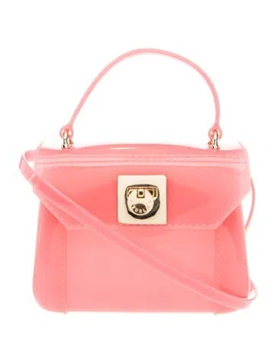 Pre-owned Furla Rubber Shoulder Bag In Pink