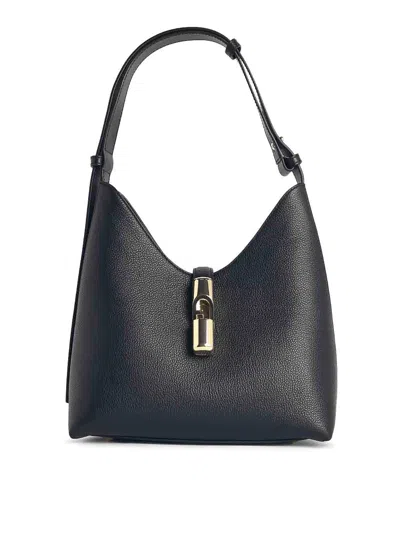 Furla Small Goccia Shoulder Bag In Black