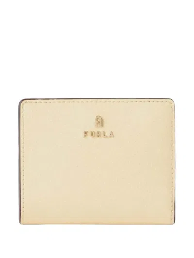Furla S Camelia Grained-leather Wallet In Neutral