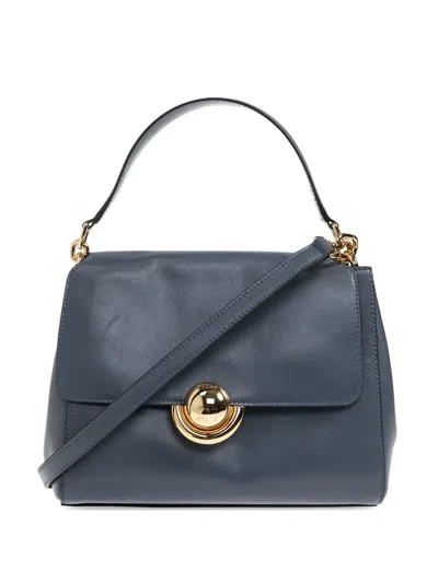 Furla S Domus Round-hardware Tote Bag In Blue