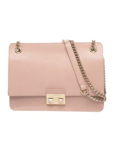 Pre-owned Furla Saffiano Leather Shoulder Bag In Pink