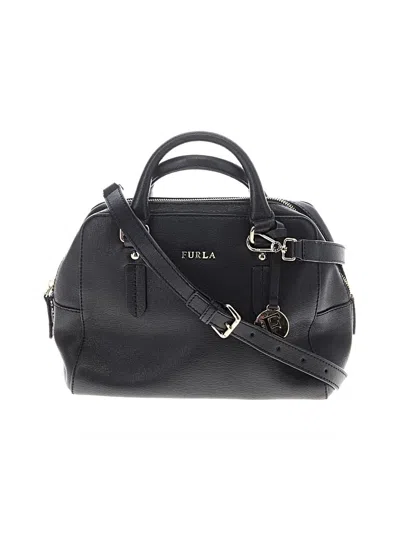 Pre-owned Furla Satchel In Black