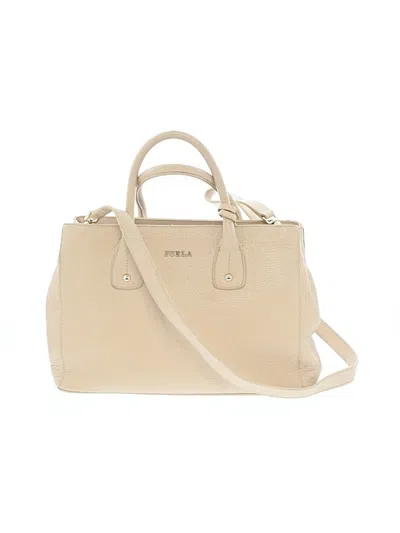 Pre-owned Furla Satchel In Ivory