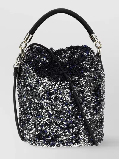 Furla Sequin Top Handle Bucket Bag