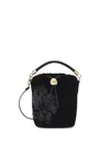 Furla Velour Mini Bag In Black