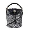 Furla Silver Mionido Bucket Bag In Black