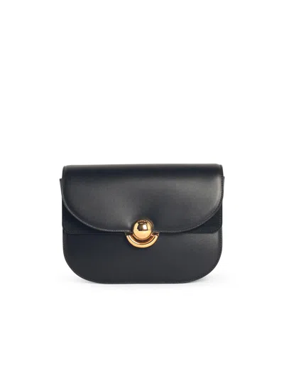 FURLA FURLA 'SFERA' BLACK LEAR CROSSBODY BAG