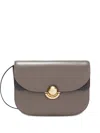 Furla Sfera Curved-flap Cross Body Bag In Gray