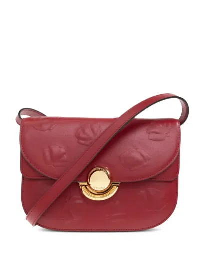 Furla Sfera Embossed Shoulder Bag In Red