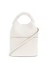 Furla Sfera Leather Bucket Bag In White