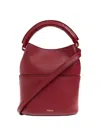 Furla Sfera Leather Bucket Bag In Red