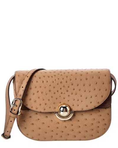 Furla Sfera Leather Crossbody In Brown
