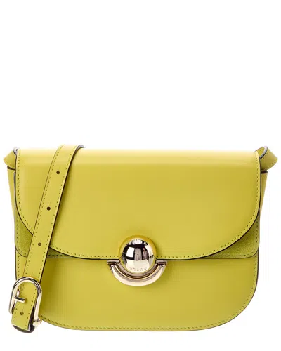 Furla Sfera Leather Crossbody In Yellow