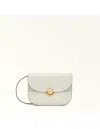Furla Sfera S Shoulder Bag In Cream Color Leather
