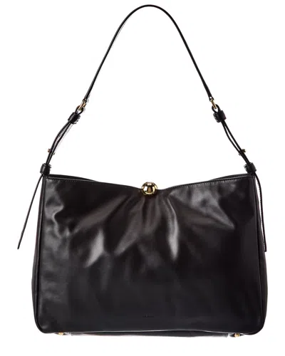 Furla Sfera Leather Shoulder Bag In Purple