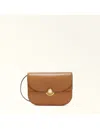 Furla Sfera Brandy Shoulder Bag In Smooth Leather In Brown