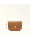 Furla Sfera Brandy Shoulder Bag In Smooth Leather In Brown