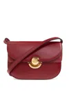 Furla Small Sfera Curved-flap Cross Body Bag In Red
