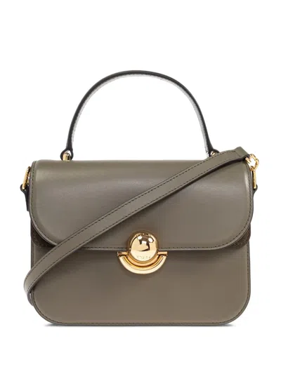 Furla Sfera Leather Top-handle Bag In Green