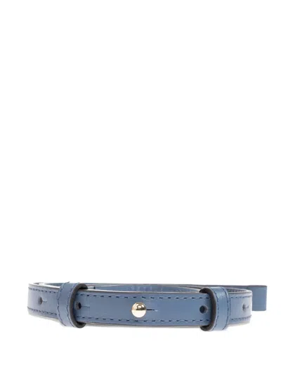 Furla Sfera Leather Tote Bag In Blue