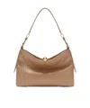 Furla Sfera Logo Debossed Medium Shoulder Bag In Brown