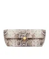 Furla Sfera Medium Embossed Clutch Bag In White