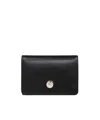 Furla Sfera Compact Wallet Nero Black Soft Calf Leather Woman In Black