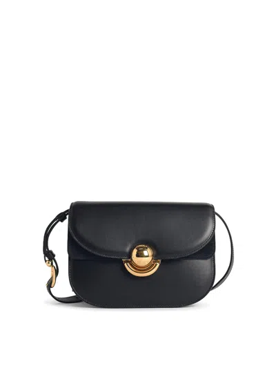 FURLA SFERA MINI BAG IN BLACK LEATHER
