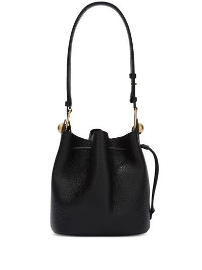 Furla Sfera Mini Bucket Bag In Black