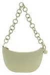 Furla Mini Half-moon Leather Shoulder Bag In Green