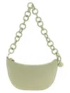 Furla Mini Half-moon Leather Shoulder Bag In Green