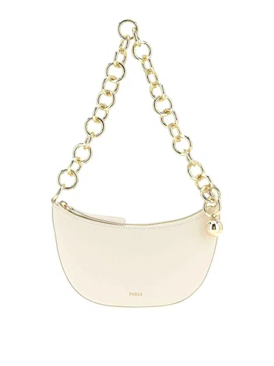 Furla Sfera Mini Shoulder Bag In White