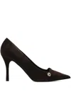Furla Sfera Pointed Toe Heeled Pumps In Brown