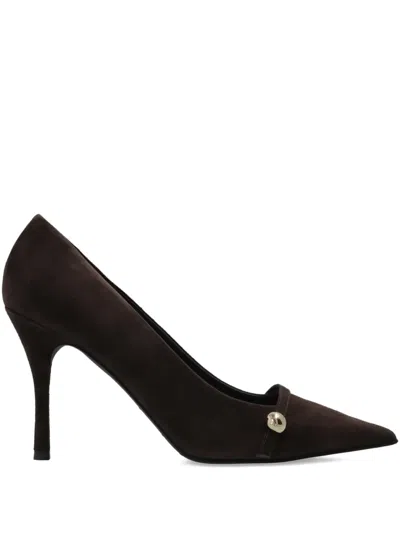 FURLA SFERA POINTED-TOE BROWN PUMPS