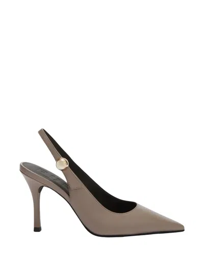 Furla Sfera Pointed-toe Slingback Pumps In Brown