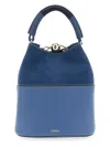 Furla Sphere S Detachable Strap Bucket Bag In Blue