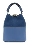 Furla Sphere S Detachable Strap Bucket Bag In Blue