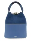 Furla Sphere S Detachable Strap Bucket Bag In Blue