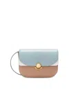 Furla Structured Shoulder Bag In Cognac Brown In Black