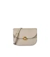 Furla Sfera Vanilla Shoulder Bag In Smooth Leather In Beige