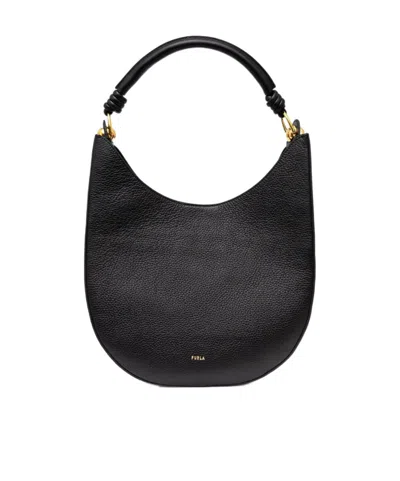 Furla Sfera Shoulder Bag In Black