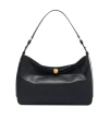 Furla Sfera Soft Black Leather Shoulder Bag In Black
