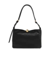 Furla Mini Soft Leather Shoulder Handbag In Black