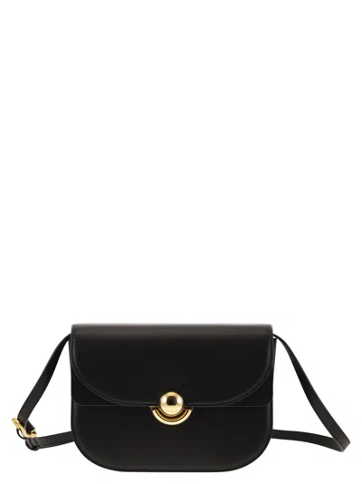 Furla Sfera Shoulder Bag Black In Smooth Leather