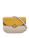 Furla Half-moon Shoulder Bag With Gold-tone Clasp In Neutral