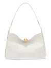 Furla Sfera Soft L Shoulder Bag In Marshmallow Color Leather In White