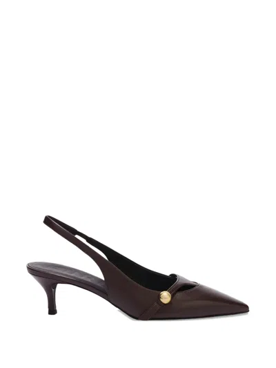 Furla Sfera Slingback Pumps In Brown